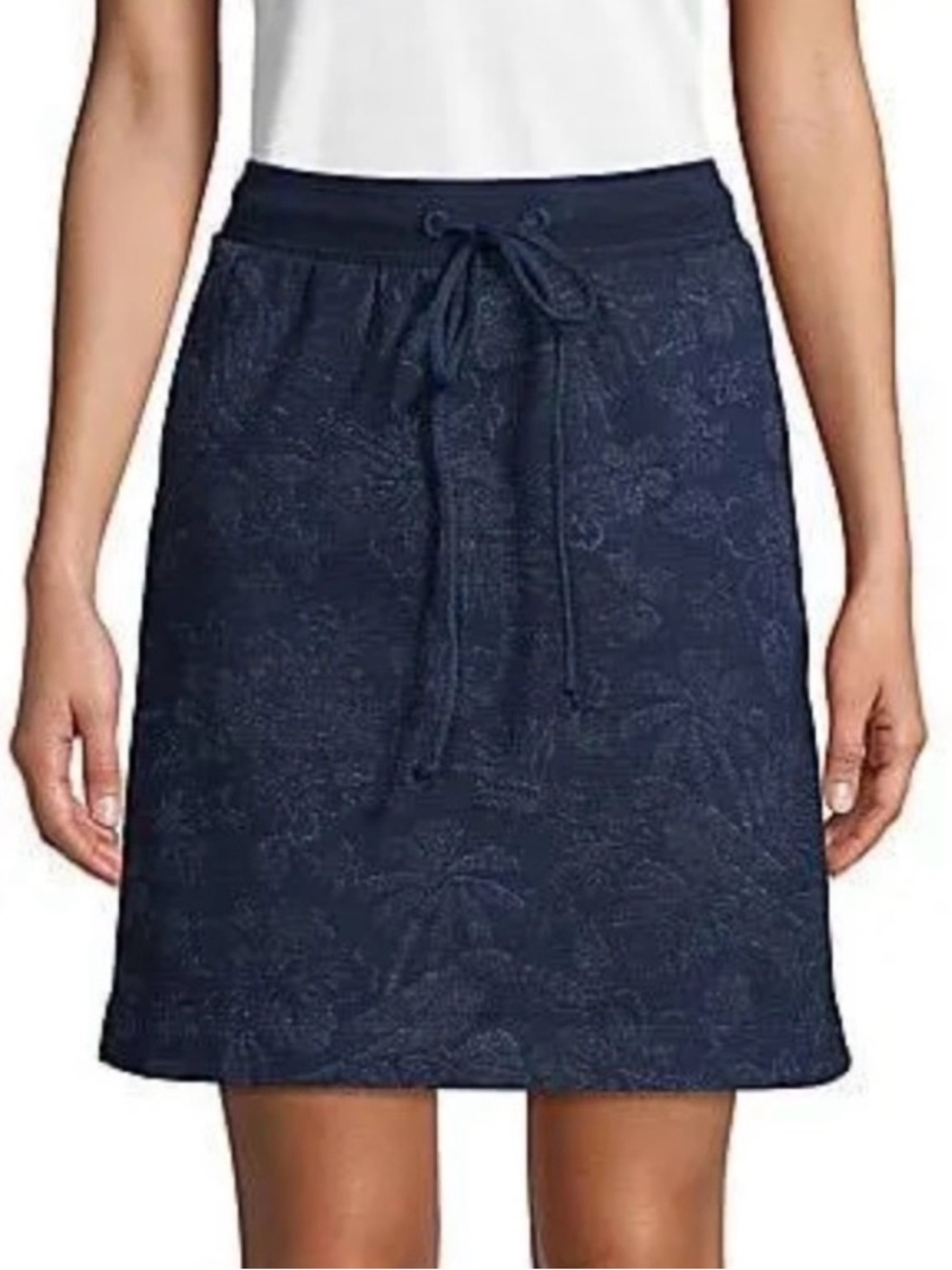 NEW Tommy Bahama Indi-Flora Short Drawstring Skirt XXS Indigo Floral Tropical